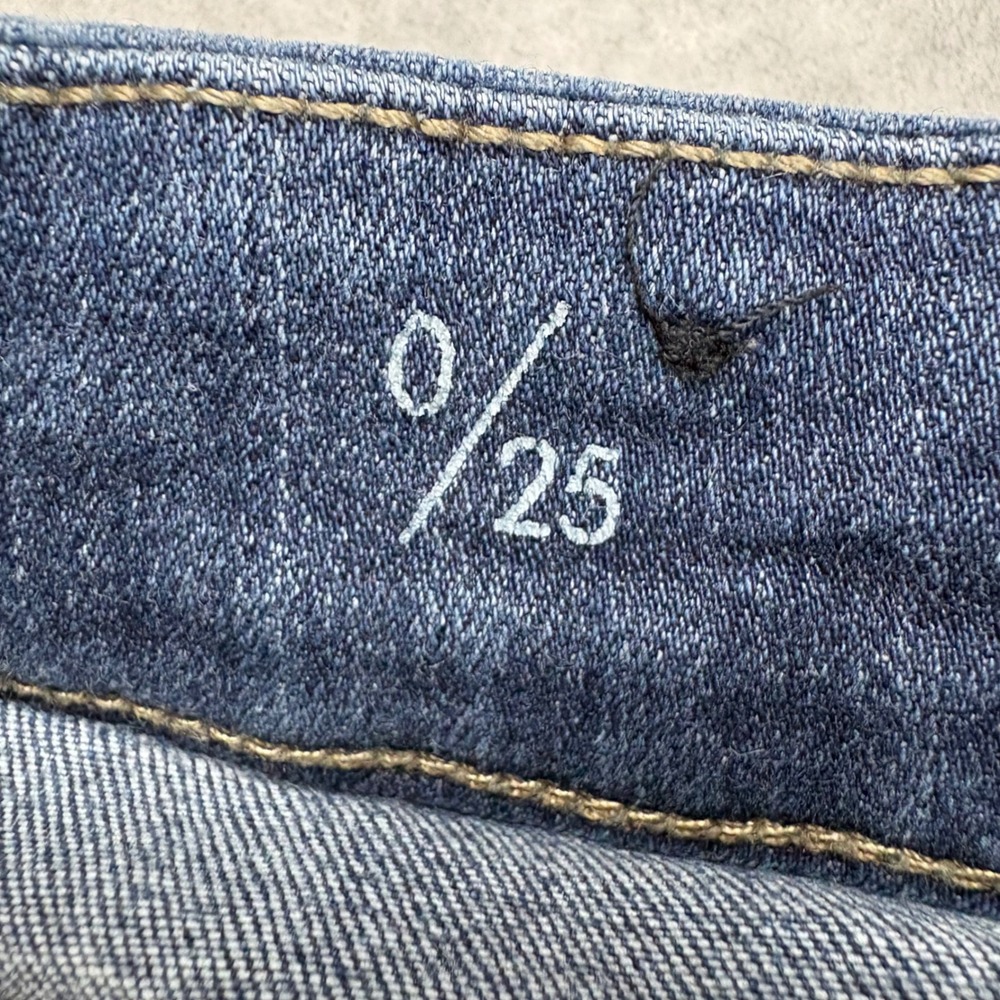 Liverpool Los Angeles The Crop Jeans Womens 0/25 Blue Raw‎ Hem Stretch Denim - Picture 8 of 13